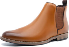 Load image into Gallery viewer, Fashionable Men&#39;s Camel Brown Classic Leather Chelsea Style Boots