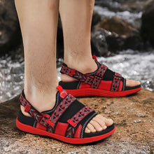 Load image into Gallery viewer, Red Men&#39;s Beach Sporty Hiking Sandal
