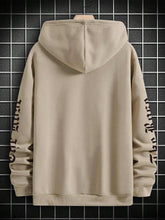 Load image into Gallery viewer, Men&#39;s Khaki Rose Long Sleeve Hoodie Pull Over Sweatshirt