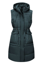 Load image into Gallery viewer, Winter Chic Lightweight Sleeveless Puffer Long Vest Jacket