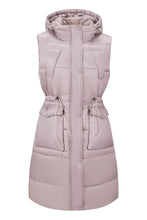 Load image into Gallery viewer, Winter Chic Lightweight Sleeveless Puffer Long Vest Jacket