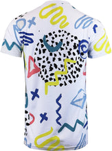 Load image into Gallery viewer, Men&#39;s White Graphic Print Short Sleeve T-Shirt