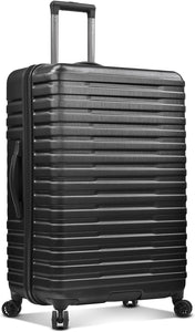 Rugged 30 Inch Hardside Top Handle Navy Blue Spinner Luggage Suitcase