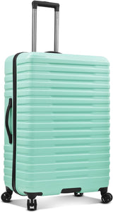 Rugged 30 Inch Hardside Top Handle Teal Spinner Luggage Suitcase