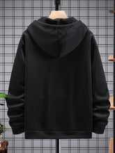Load image into Gallery viewer, Men&#39;s Trendy Black Rose Long Sleeve Hoodie Pull Over Sweatshirt