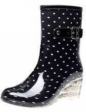 Load image into Gallery viewer, WhiteDot Designer Style Wedge Waterproof Ankle Booties