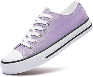 Canvas Pink Lace Up Low Top Casual Shoes