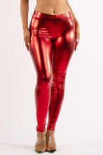 Load image into Gallery viewer, Dance With Me Light Pink Shiny Metallic Leggings