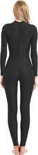 Load image into Gallery viewer, Black Long Sleeve Zip Back Leotard Jumpsuit