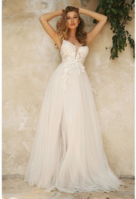 Tulle Goddess Lace Applique Bridal Wedding Dress