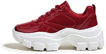 Load image into Gallery viewer, Chic &amp; Fashionable Red Chunky Platform Sneakers