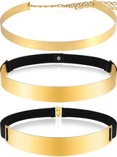 Load image into Gallery viewer, 3 Pieces Gold Metal Shiny Adjustable Belt