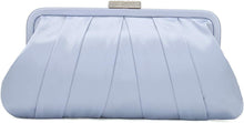 Load image into Gallery viewer, Special Occasion Satin Pleated Hunter Green Evening Bag