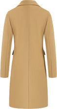 Load image into Gallery viewer, Giselle Khaki Double Breasted Long Overcoat Winter Jacket