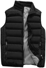 Load image into Gallery viewer, Men&#39;s Navy Blue Sleeveless Puffer Vest Coat