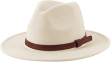 Load image into Gallery viewer, Exquisite Wide Brim Warm Wool Retro Fedora Hat