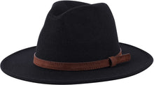 Load image into Gallery viewer, Exquisite Wide Brim Warm Wool Retro Fedora Hat