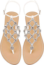 Load image into Gallery viewer, White Diamond Sequin Rhinestone Sparkle Fashion Sandals