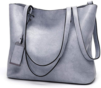 Messenger Tote Bag Ash Blue Top Handle Satchel Handbags