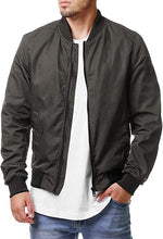 Load image into Gallery viewer, Men&#39;s Soft Shell Flight White Casual Long Sleeve Bomber Jacket