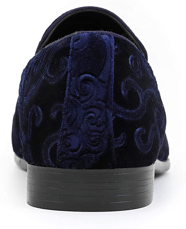 Men's Paisley Pattern Velvet Loafers