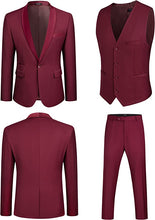 Load image into Gallery viewer, Men&#39;s Black Bow Tie Long Sleeve Blazer &amp; Pants 4pc Suit