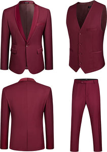 Men's Black Bow Tie Long Sleeve Blazer & Pants 4pc Suit