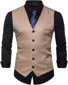 Men's Formal Slim Fit Business Style Tuxedo Vest