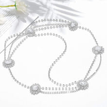 Load image into Gallery viewer, Gothic-Silver Crystal Layering Hair Jewelry Rhinestones Head Chain