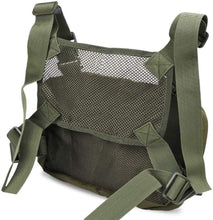 Load image into Gallery viewer, Adjustable Green Tactical Rig Vest Front Pack Bag