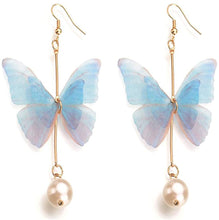 Load image into Gallery viewer, Cute Blue Butterfly Tassle Earring