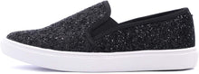 Load image into Gallery viewer, Fashion Slip-On Black Glitter Casual Flat Loafers