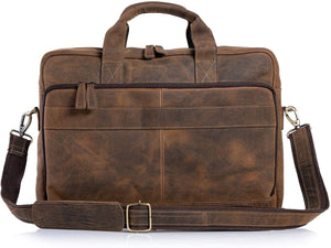 Satchel Distressed Tan Leather Premium Messenger Bag