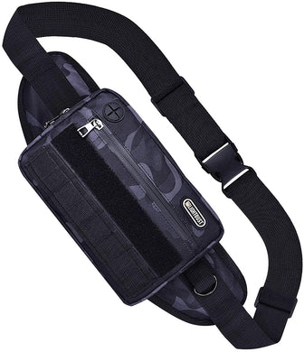 Black Camo Fanny Pack Tactical Style Chest Bag