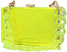 Load image into Gallery viewer, Yellow Purse Clutch Vintage Banquet Handbag