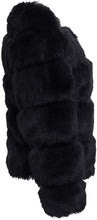 Load image into Gallery viewer, Luxury Winter Warm Black Faux Fur Short Open Jacket