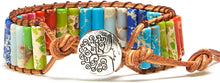 Load image into Gallery viewer, Sofia Chakra 6 Bracelet with Real Gemstones