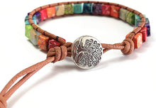 Load image into Gallery viewer, Sofia Chakra 4 Bracelet with Real Gemstones