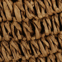 Load image into Gallery viewer, Hand Woven Deep Coffee Straw Tote Beach Bag with Lining Pockets