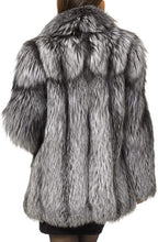 Load image into Gallery viewer, Fluffy Faux Fur Silver Grey Oversized Women&#39;s Coat