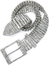 Load image into Gallery viewer, Flower Beaded Flower Women&#39;s Dress Belt Pearl Bridal Beaded Shiny Diamond Waist Chain