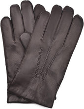 Load image into Gallery viewer, Winter Brown - Fleece Lining Deerskin Leather Gloves