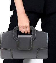 Load image into Gallery viewer, Vintage Flap Grey Tote Top Handle Satchel Handbags