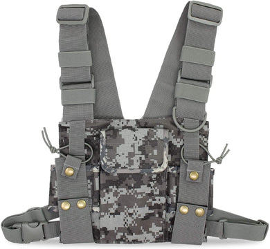 Camouflage Radio Chest Harness Chest Front Pack Pouch