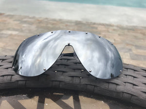 "The Shield" Studded Black Aviator Sunglasses