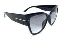 Load image into Gallery viewer, Black Designer Cat Eye Pointy Edge Sunglasses
