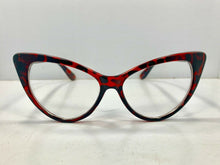 Load image into Gallery viewer, Vintage Style Cat Eye Red Clear Elegant Glasses