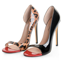 Load image into Gallery viewer, Leopard High Heel Pointy Heel Pumps