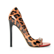 Load image into Gallery viewer, Leopard High Heel Pointy Heel Pumps