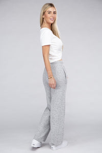 Casual Beige Cozy Terry Lounge Pants